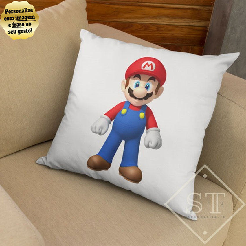 Almofada Super Mário (Pode acrescentar Nome)